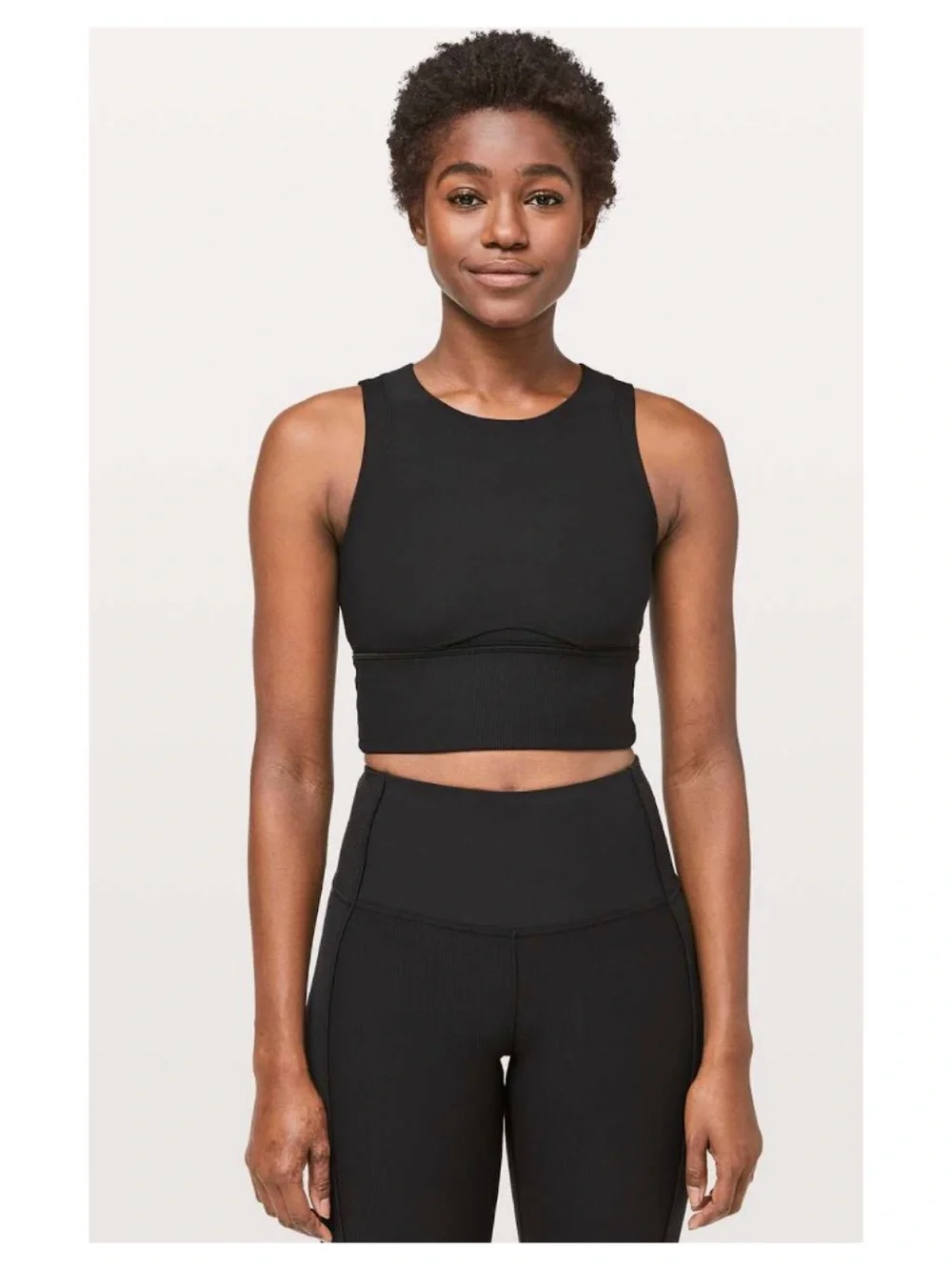 Lululemon Kick Serve Bra Texture (Black - Size 8)